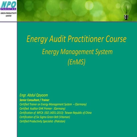 energy Audit and types of audit | PPTX