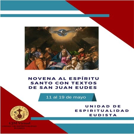 Novena al Espíritu Santo con textos de san Juan Eudes