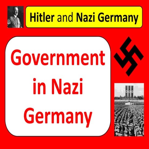 Hitler and Nazi Germany - the nazi government