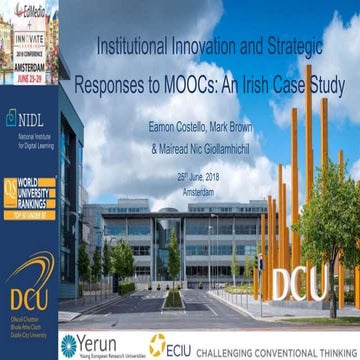 Institutional Innovation and Strategic Responses to MOOCs: An Irish Case Study