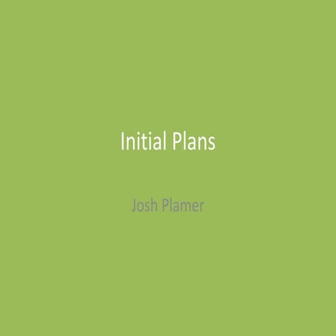 1. initial plans