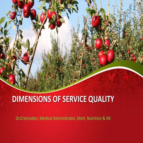Dimensions of Service Quality