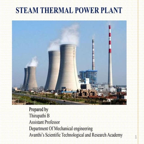 1.Steam Thermal Power Plant and Coal Handling