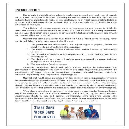 Occupatioanal Safety