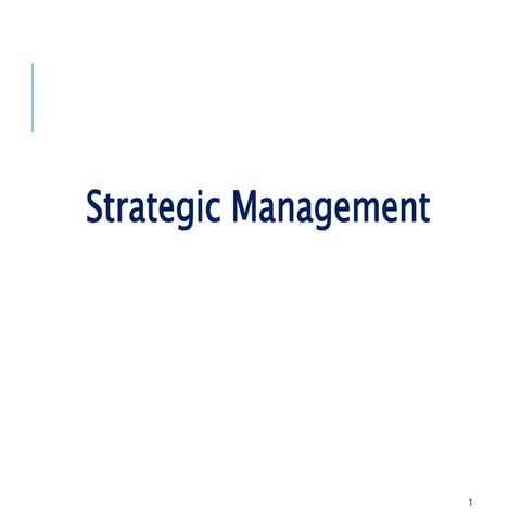 Strategic Management