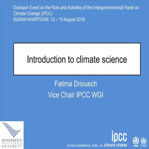 Introduction to Climate Science