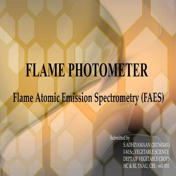 Flame photometer