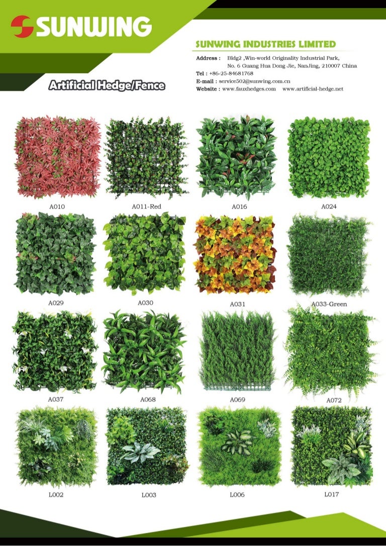 artificial foliage wall panels on Latest Sunwing Artificial Hedges And Green Wall Panels Catalog