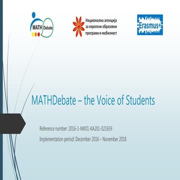 MathDebate - presentation - Sk