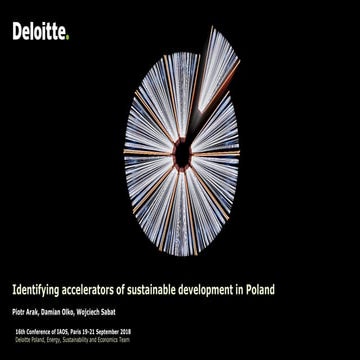 IAOS 2018 - Identifying accelerators of sustainable development in Poland, P....