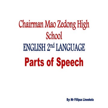 1.parts of speech