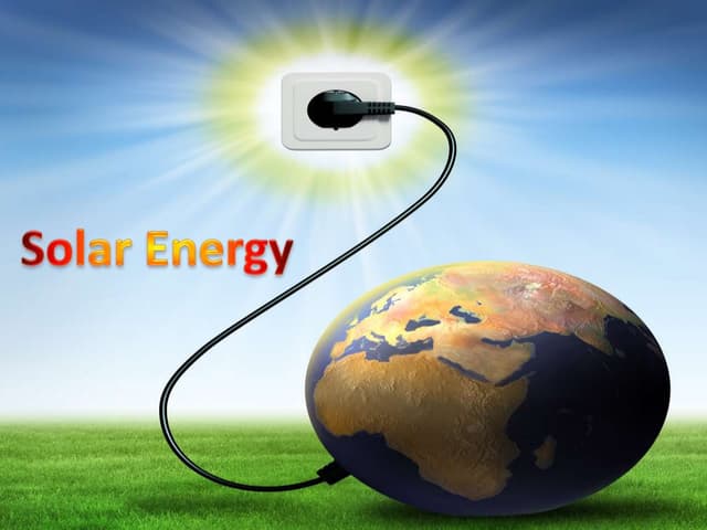 1. solar energy - Melda Francis
