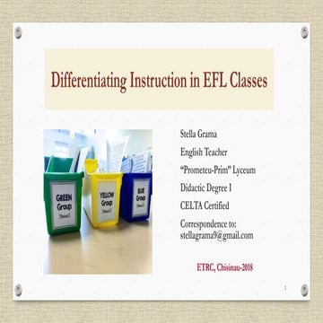 1. Differentiating Instruction in EFL Classes