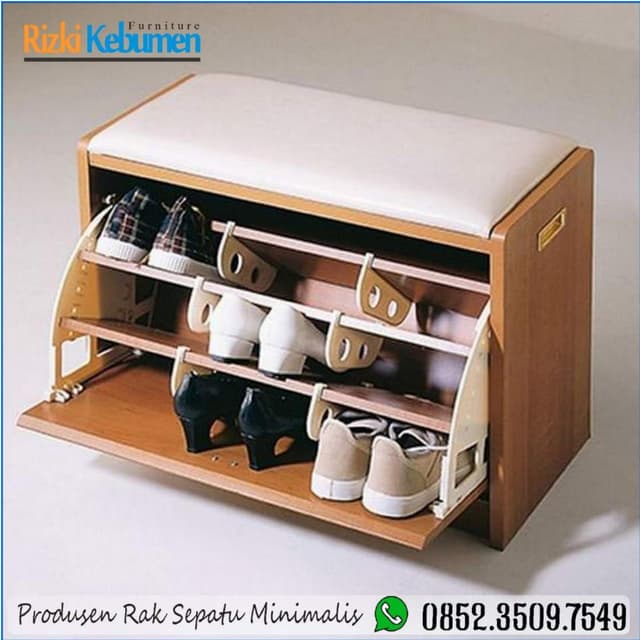 Rak Sepatu Dinding Kayu, Jual Rak Sepatu Kayu, WA 0852.3509.7549