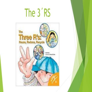 The three Rs by Antonio, Daniel and Lucía 6ºB