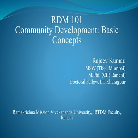 1.2cl 1 community development