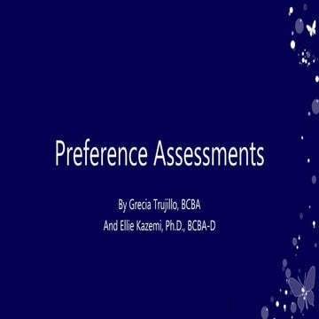 1. introduction what are preference assessments.