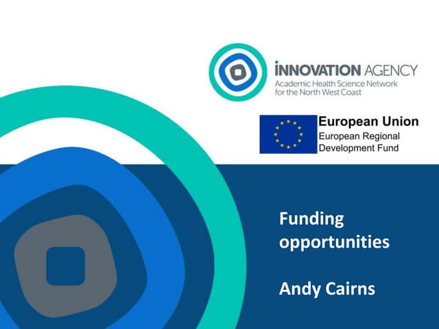 Andy Cairns - Funding - Liverpool SME workshop