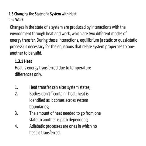 Basics of thermo