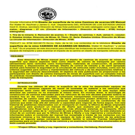 1.1 design+of+surface+mine+haulage+roads kaufman&amp;ault