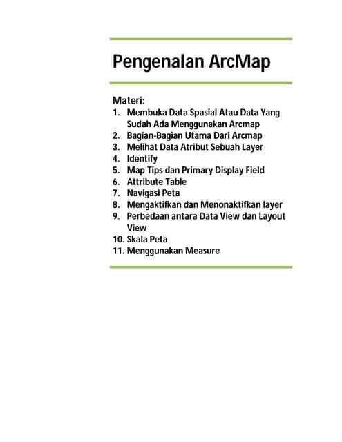 Pedoman Layout Peta Sesuai SNI - Indonesia National Standar of Mapping ...