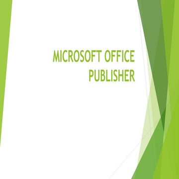 1. microsoft office publisher