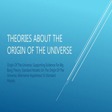 1.1 Origin Universe