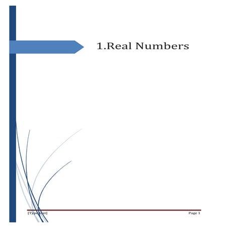1.real numbers