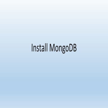 Mongodb 64 Bit 4.0.3 _ Install MongoDB Community Edition on Windows – KXIW