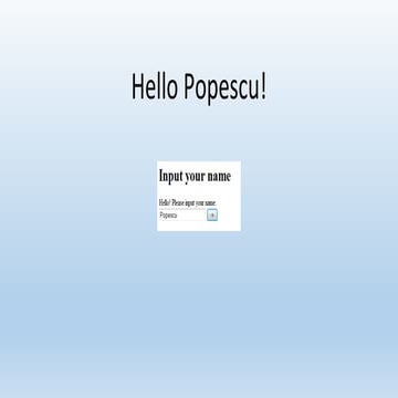 1. Hello Popescu in Laravel