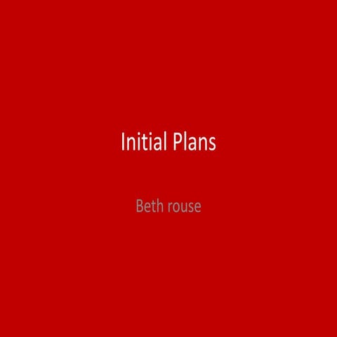 1. initial plans (sent)