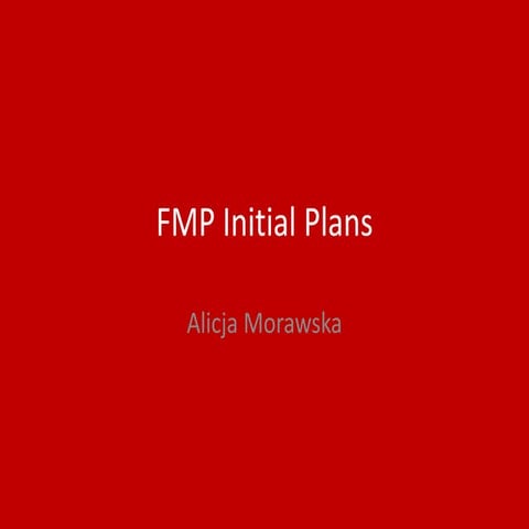 1. initial plans fmp 