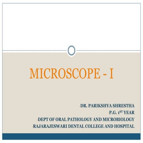 basics of microscope - part 1