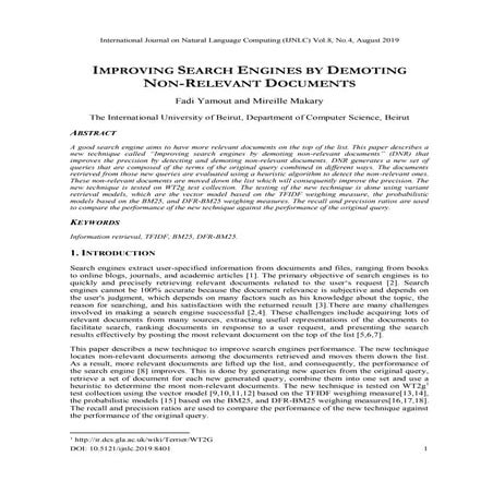 IMPROVING SEARCH ENGINES BY DEMOTING NON-RELEVANT DOCUMENTS