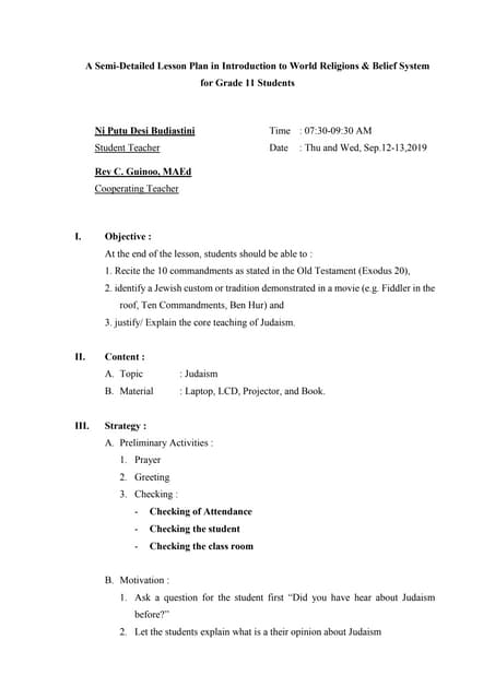 3.lesson plan islam in literature for grade 11 students | PDF | Islam ...