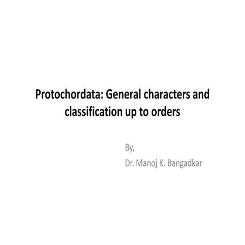 Outline of classification of protochordates
