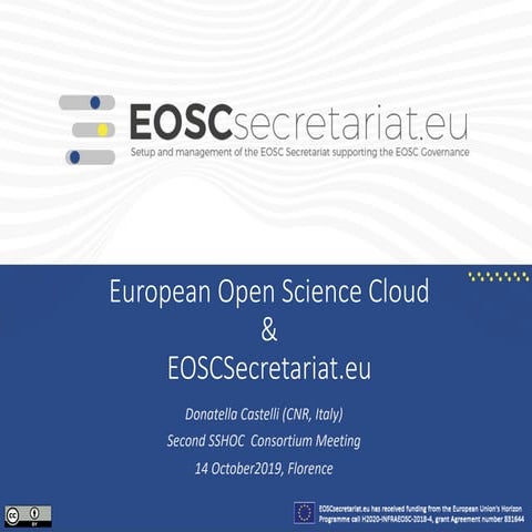 1. EOSCsecretariat (Donatella Castelli, EOSCsecretariat)