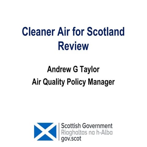 STEP Conference 2019 - Cleaner Air for Scotland Review