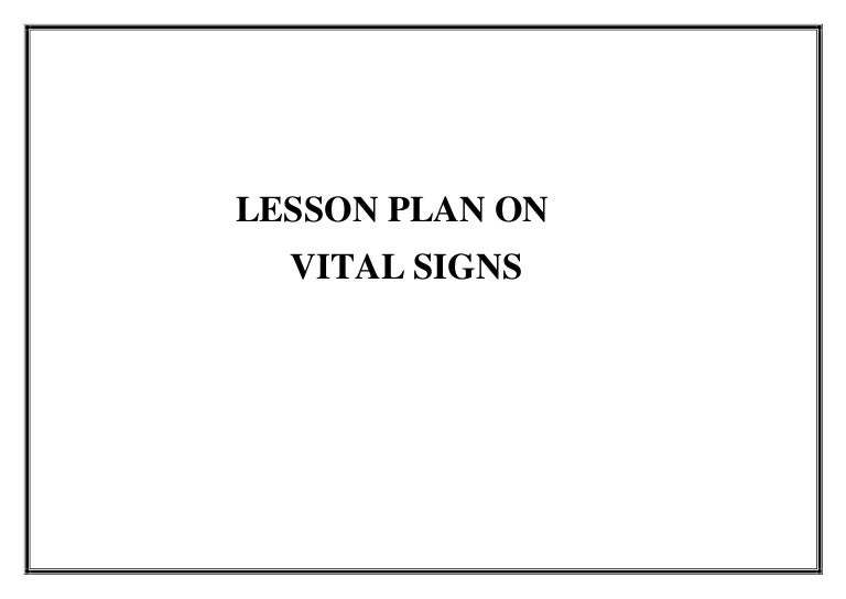 1. vital signs lesson plan
