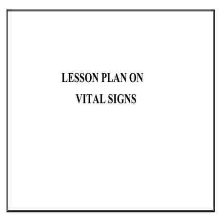 1. vital signs lesson plan