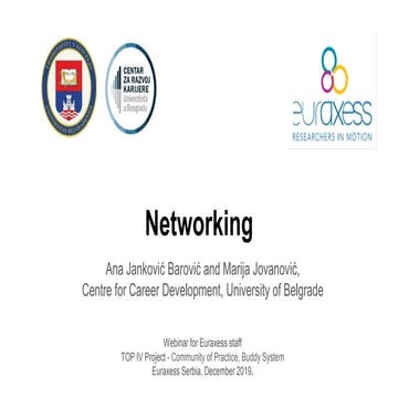 "Networking" - 17.12.2019, Ana Jankovic Barovic & Marija Jovanovic