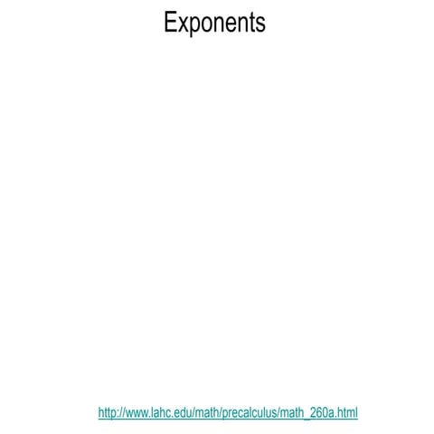 1.1 exponents