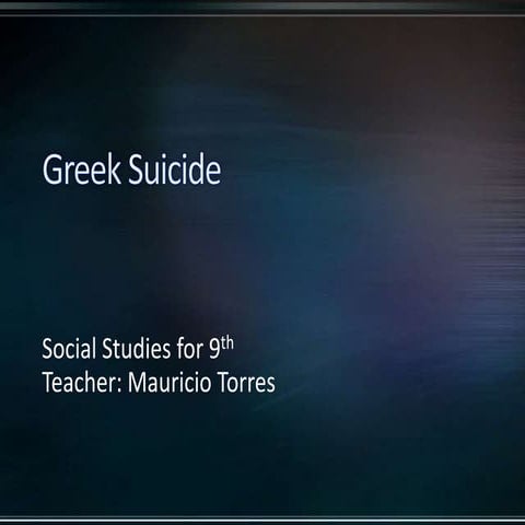 Greek suicide