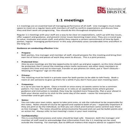 1 1 guidance &amp; template