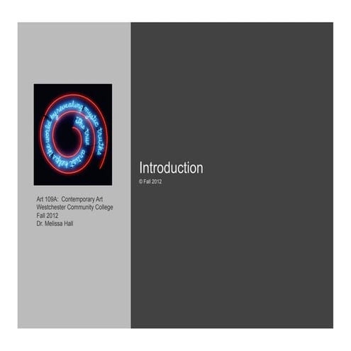 1.1 Intro Art Since 1945