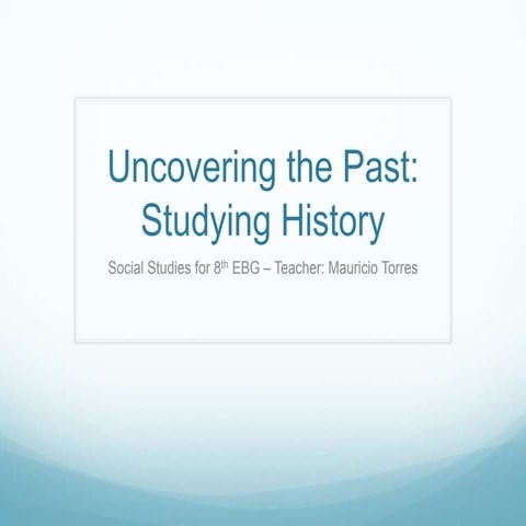 Why Study History | PPTX