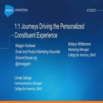 1:1 Journeys Driving the Personalized Constituent Experience