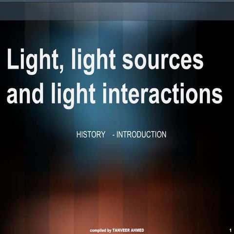 1.1 light source and light interaction | PPTX