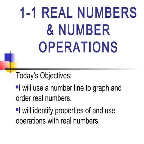 1.1 real numbers & operations