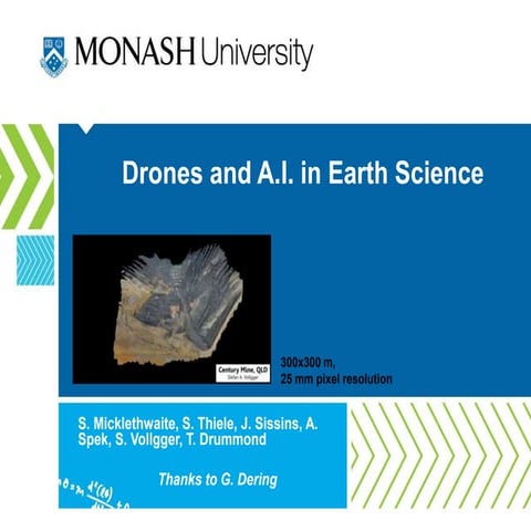 Drones and A.I in Earth Science